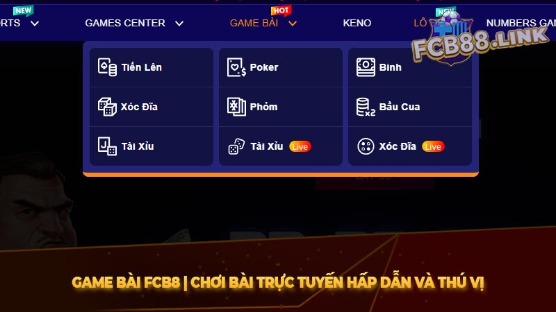 Game bài FCB8 | Chơi bài trực tuyến hấp dẫn và thú vị