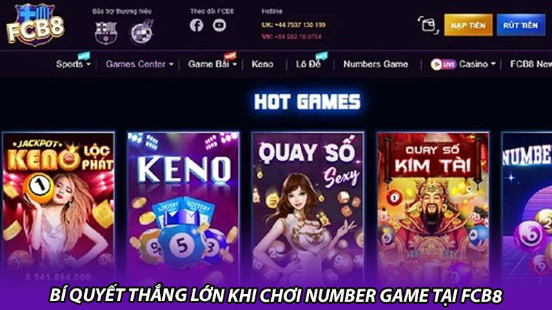 Bí quyết thắng lớn khi chơi number game tại Fcb8