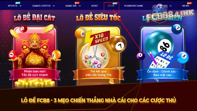 Lô đề Fcb8 - 3 mẹo chiến thắng nhà cái cho các cược thủ