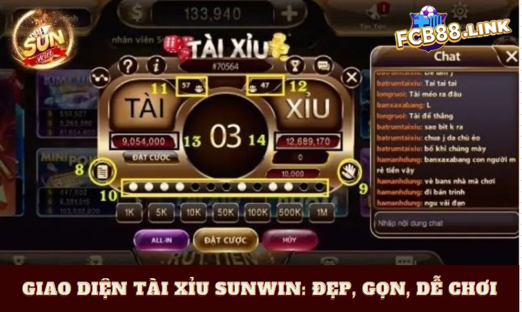 Giao diện tài xỉu Sunwin: Đẹp, gọn, dễ chơi từ lần đầu